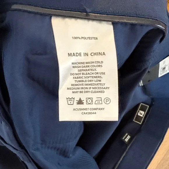 FootJoy Men's Navy Moxie 5 Pocket Performance Pants - Picture 8 of 9